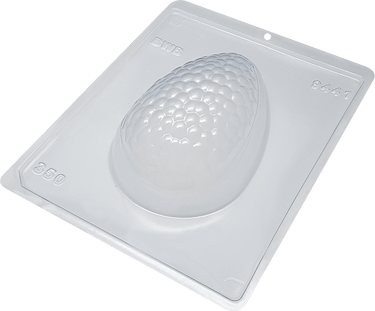 Texturized Ester Egg #1 350g Shell - 3-Part Chocolate Mold(BWB) - ViaCheff.com